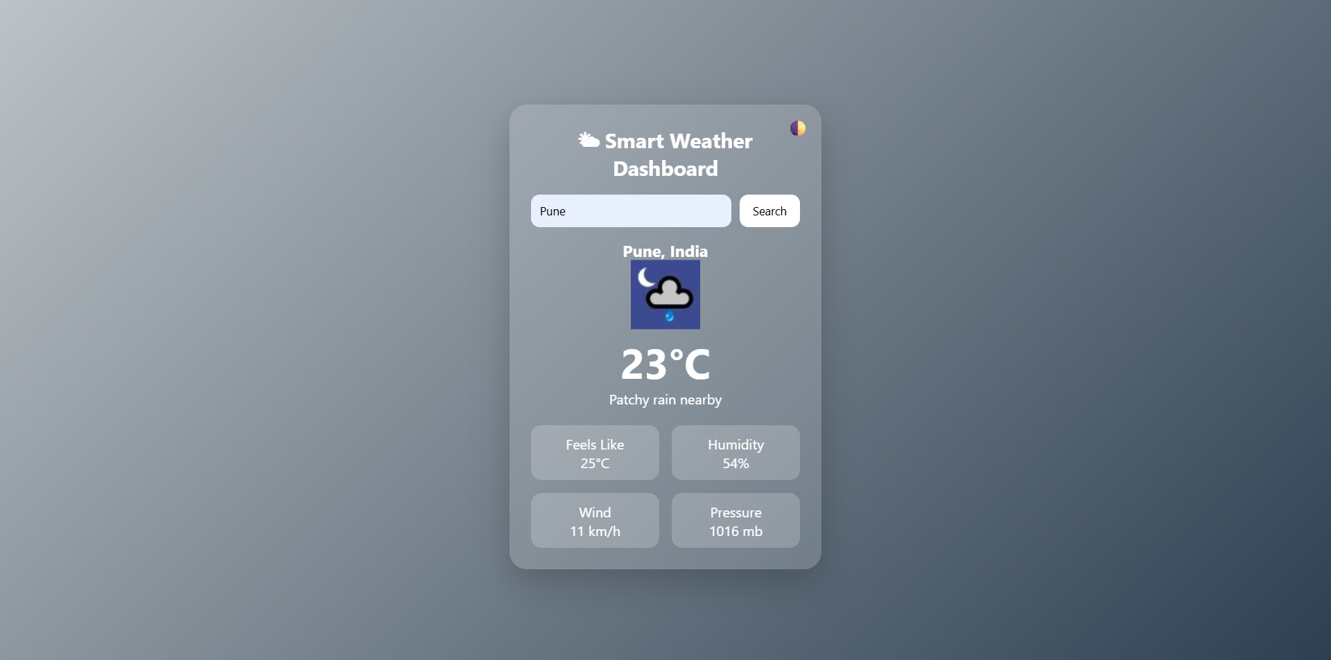 Smart Weather Dashboard